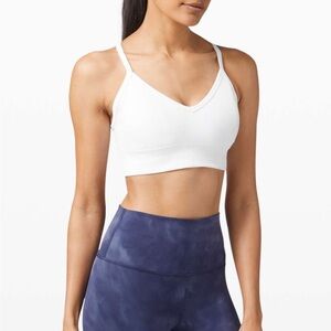 lululemon Ebb to Street Bra C/D Cup in White